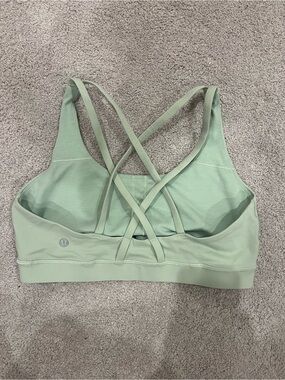 Lululemon Mint Green Strappy Sports Bra